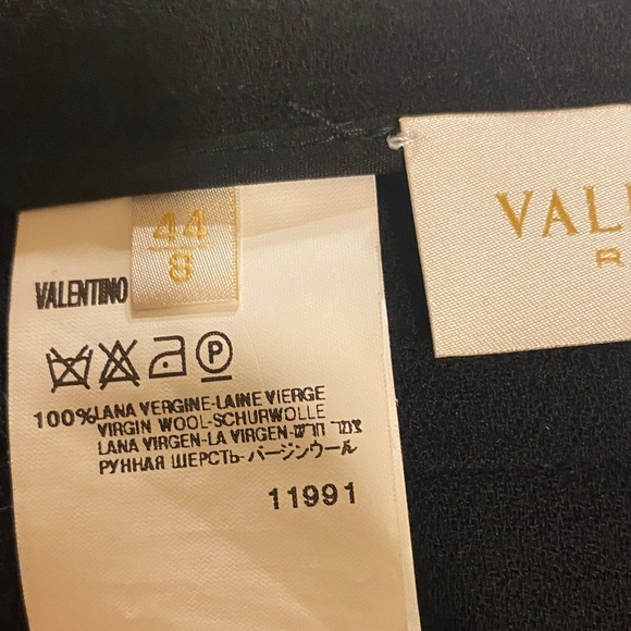 Valentino Black Skirt with Lace Panels - Picture 6 of 6